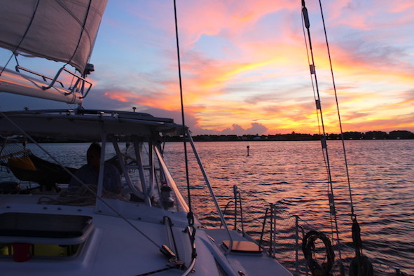 Opt for a sunset sail on the Moonraker, photo by Tracy Kaler.