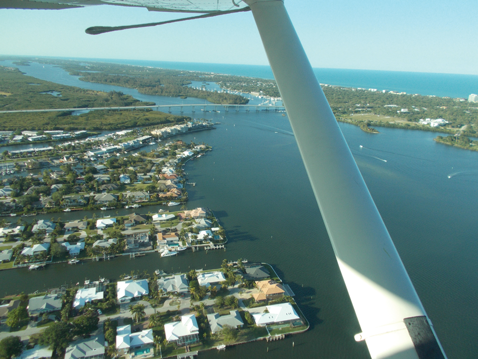 View form Treasure Coast Seaplane; photography by Terry Ward