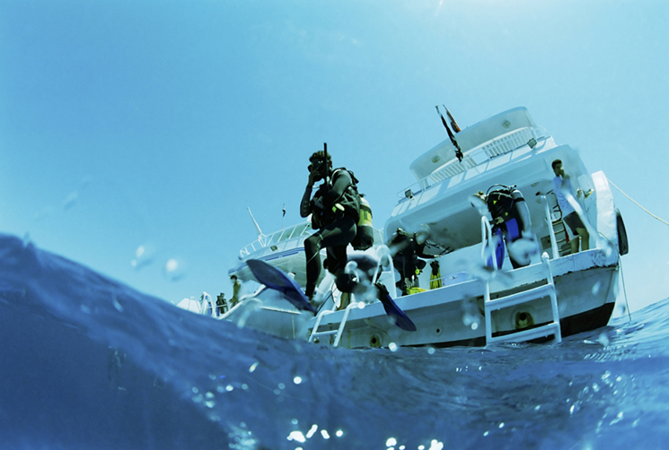 The best time to dive is between May and July, when the water is at its peak. Photography Michael Angelo Silva