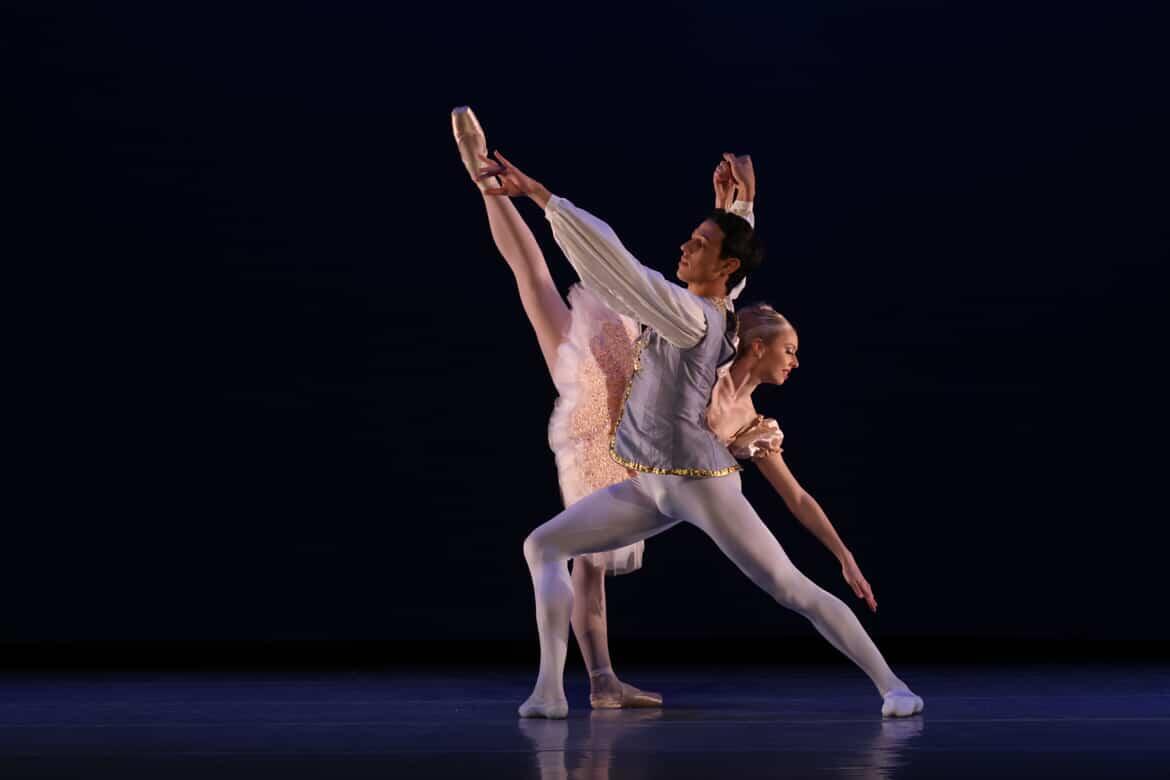 Two ballerinas performing at Ballet Vero Beach.