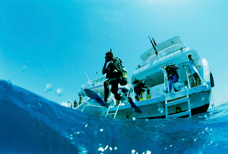 The best time to dive is between May and July, when the water is at its peak. Photography Michael Angelo Silva