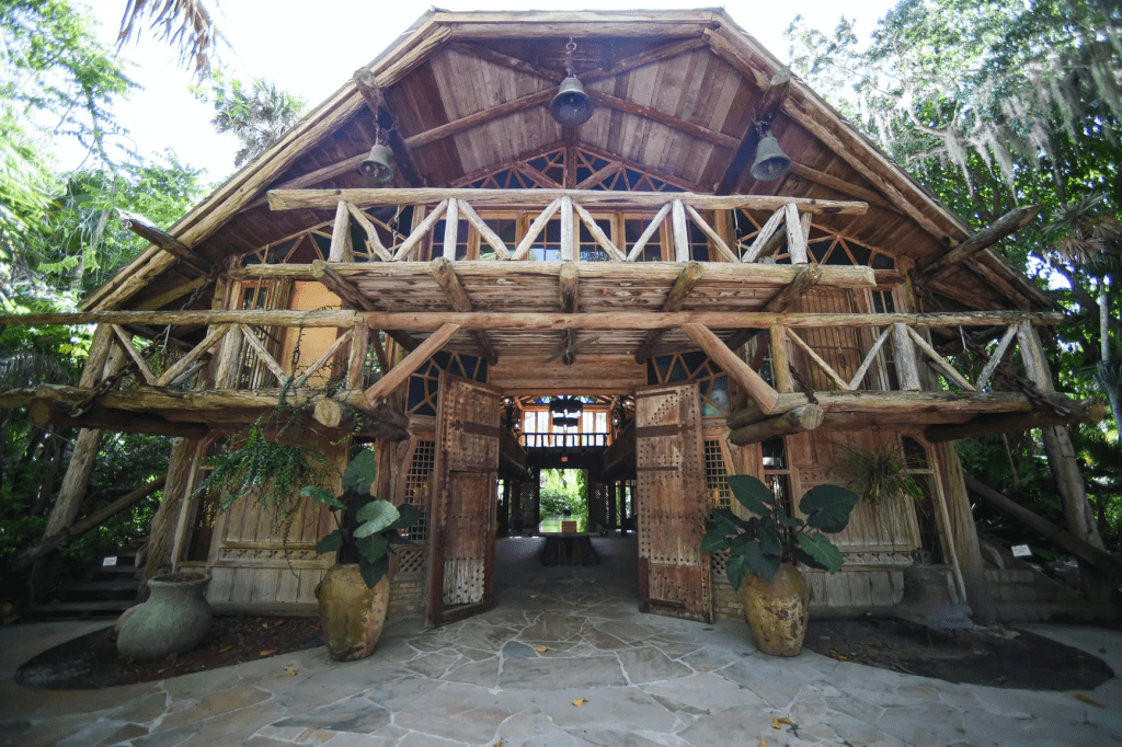 A picture of the hall of giants at McKee Botanical Garden